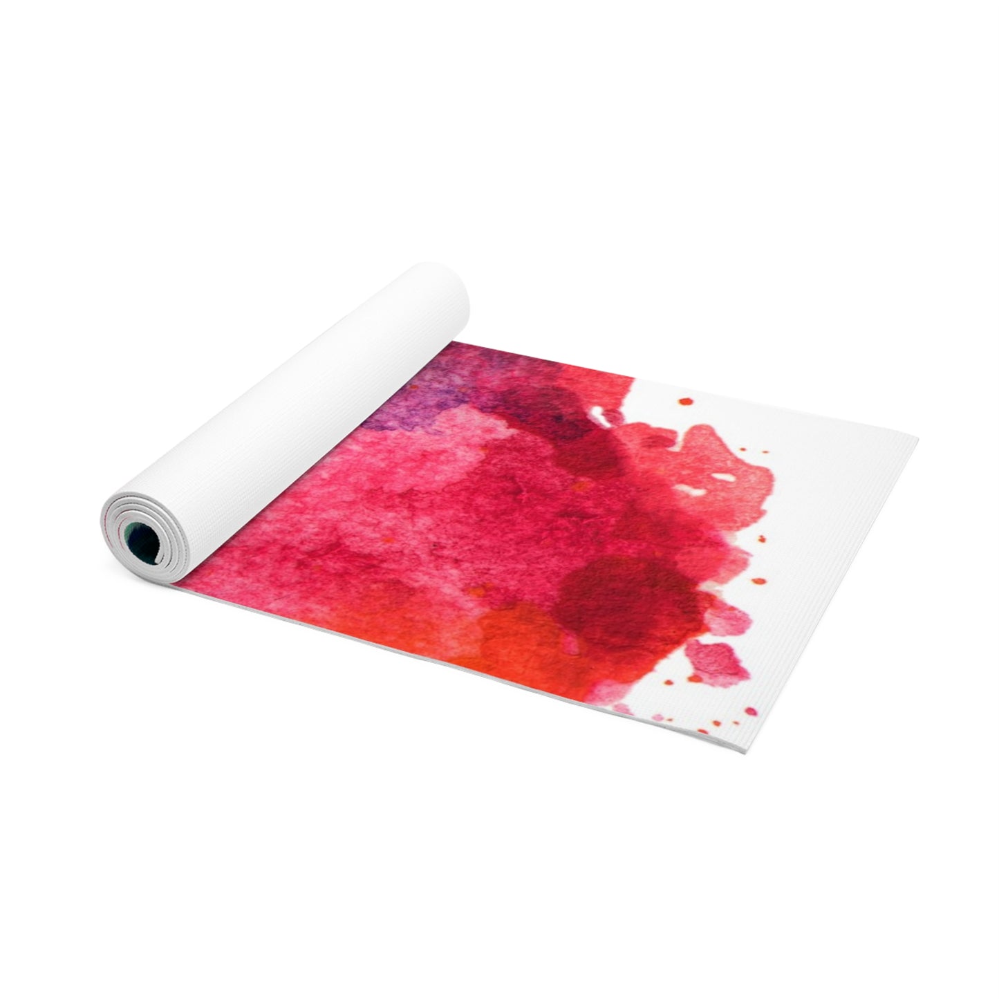 Red & Purple Splotch Foam Yoga Mat