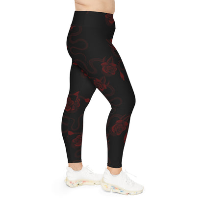 Snake & Roses Plus Size Leggings