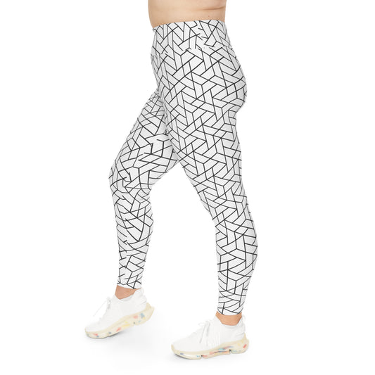 Geometric Plus Size Leggings