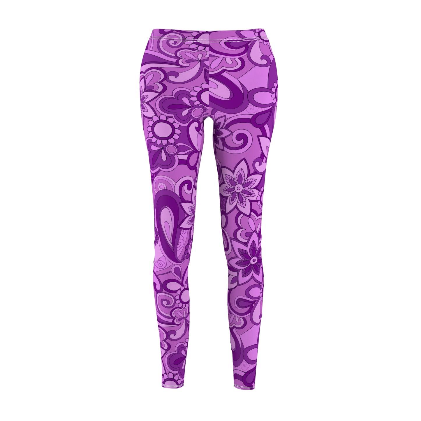 Funky Purple Women's Cut & Sew Casual Leggings