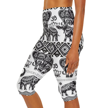 Elephant Yoga Capri Leggings