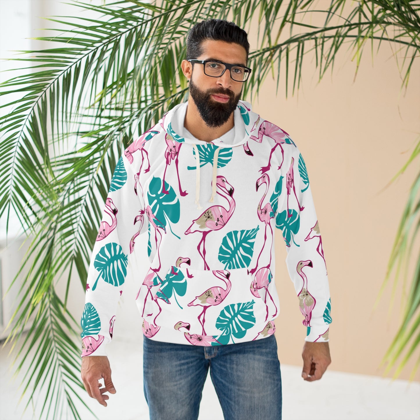 Flamingo Unisex Pullover Hoodie