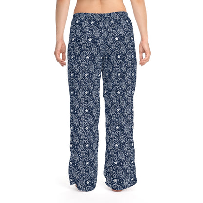 Blue Paisley Women's Pajama Pants