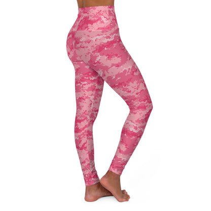 Pink Camo High Waisted Yoga Leggings