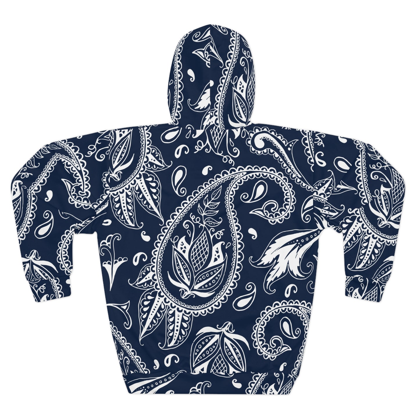 Blue Paisley Unisex Pullover Hoodie