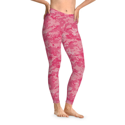 Pink Camo Stretchy Leggings