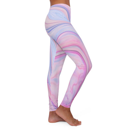 Pink Women's Casual Spandex Leggings