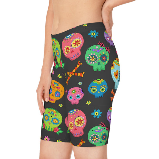 Cute Skulls Women's Bike Shorts