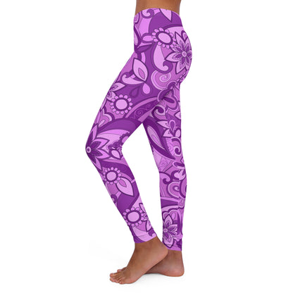 Funky Purple Women's Casual Spandex Leggings