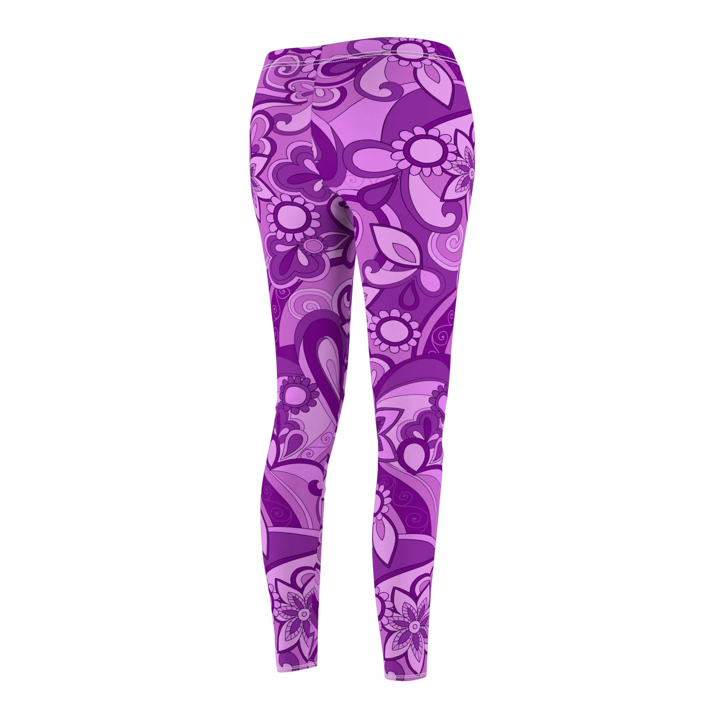 Funky Purple Women's Cut & Sew Casual Leggings