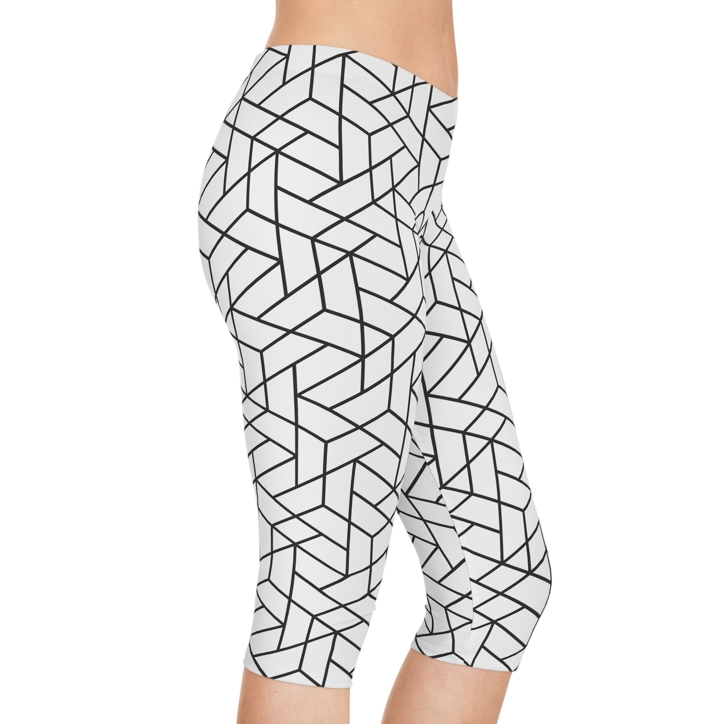 Geometric Women's Capri Leggings