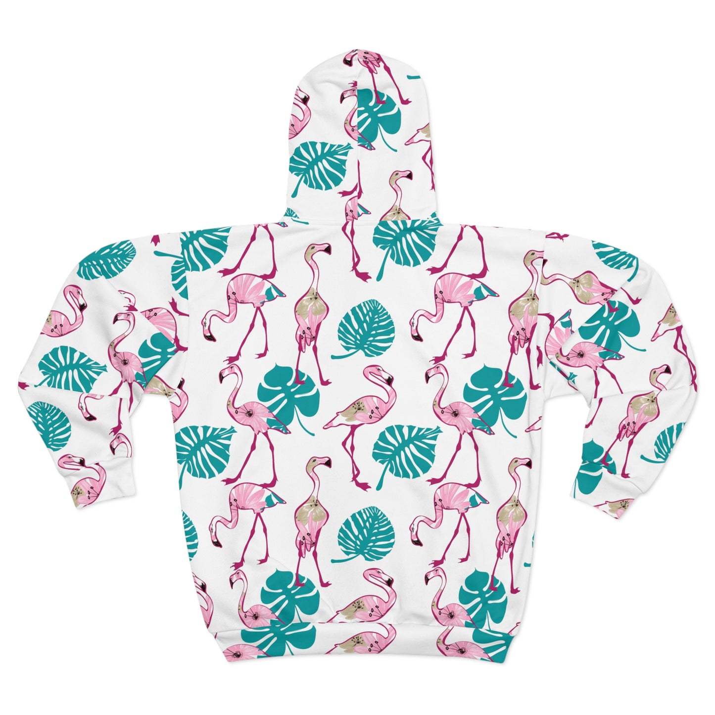 Flamingo Unisex Zip Hoodie