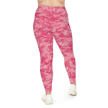 Pink Camo Plus Size Leggings