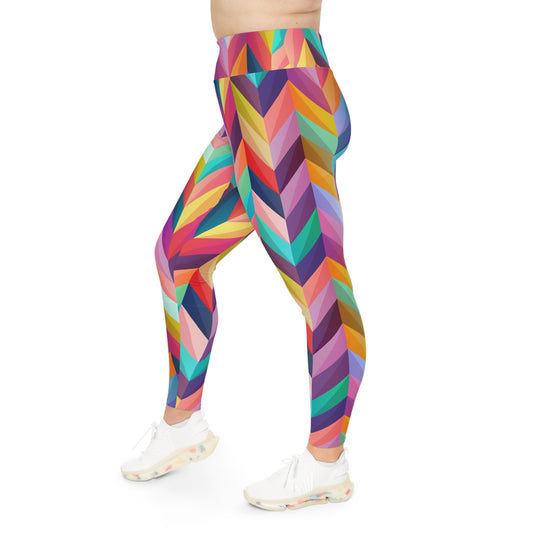 Geo Pattern Plus Size Leggings