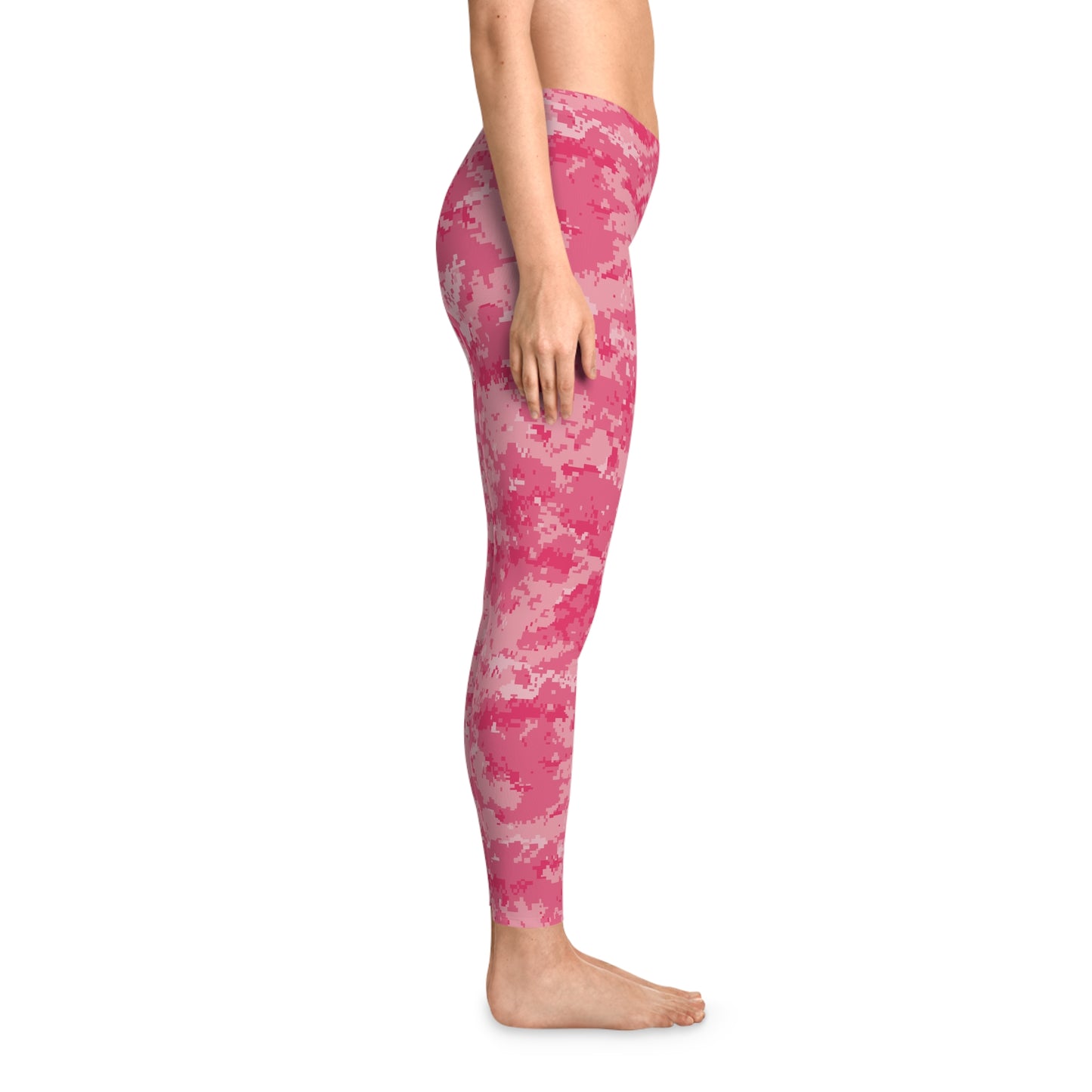 Pink Camo Stretchy Leggings