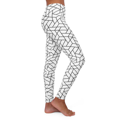 Geometric Women's Casual Spandex Leggings