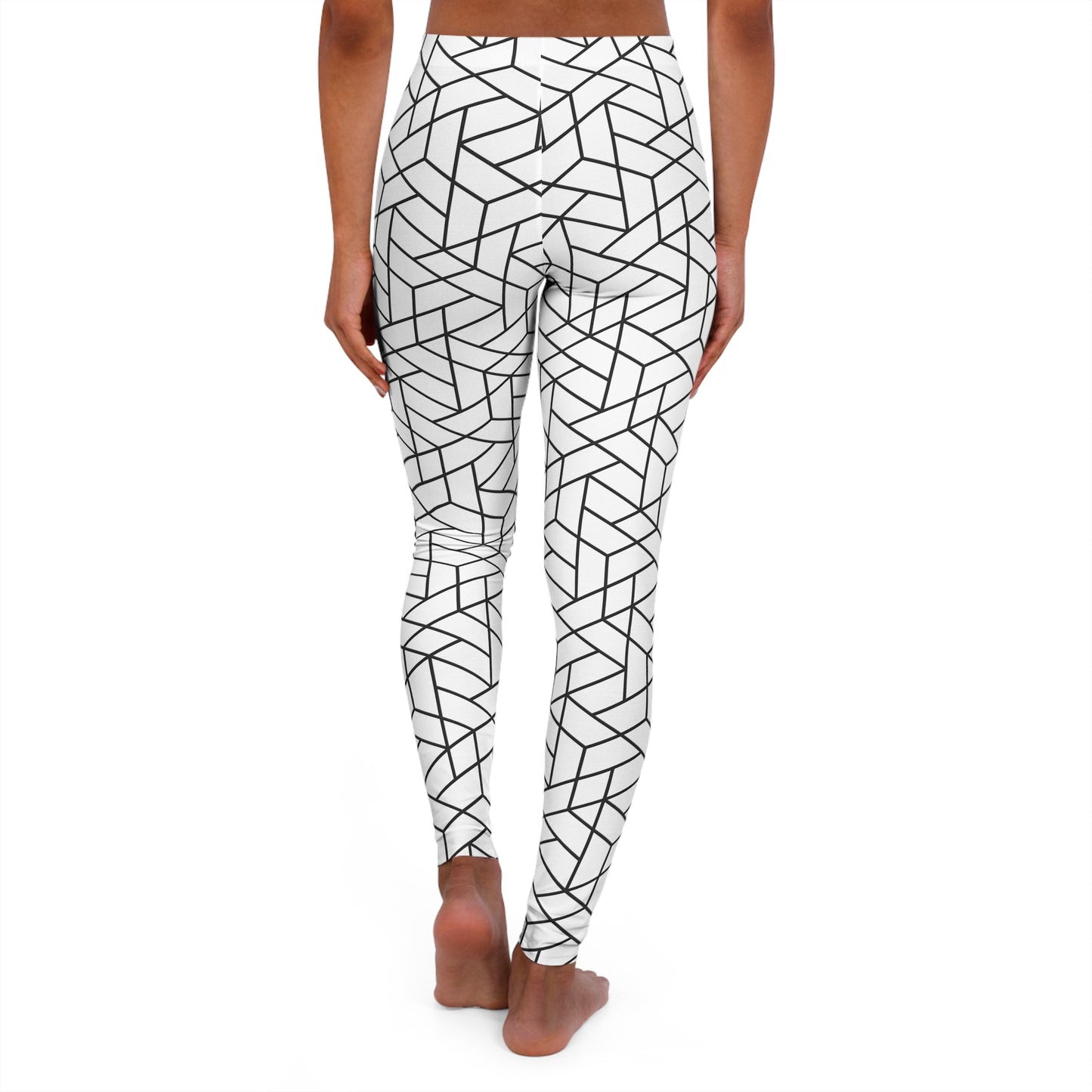 Geometric Women's Casual Spandex Leggings