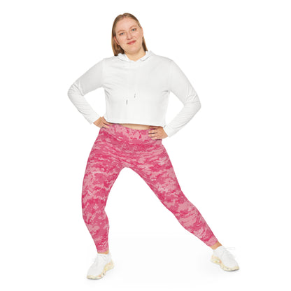 Pink Camo Plus Size Leggings