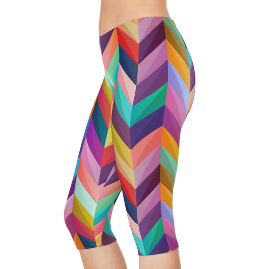 Geo Pattern Women's Capri Leggings