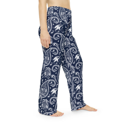 Blue Paisley Women's Pajama Pants