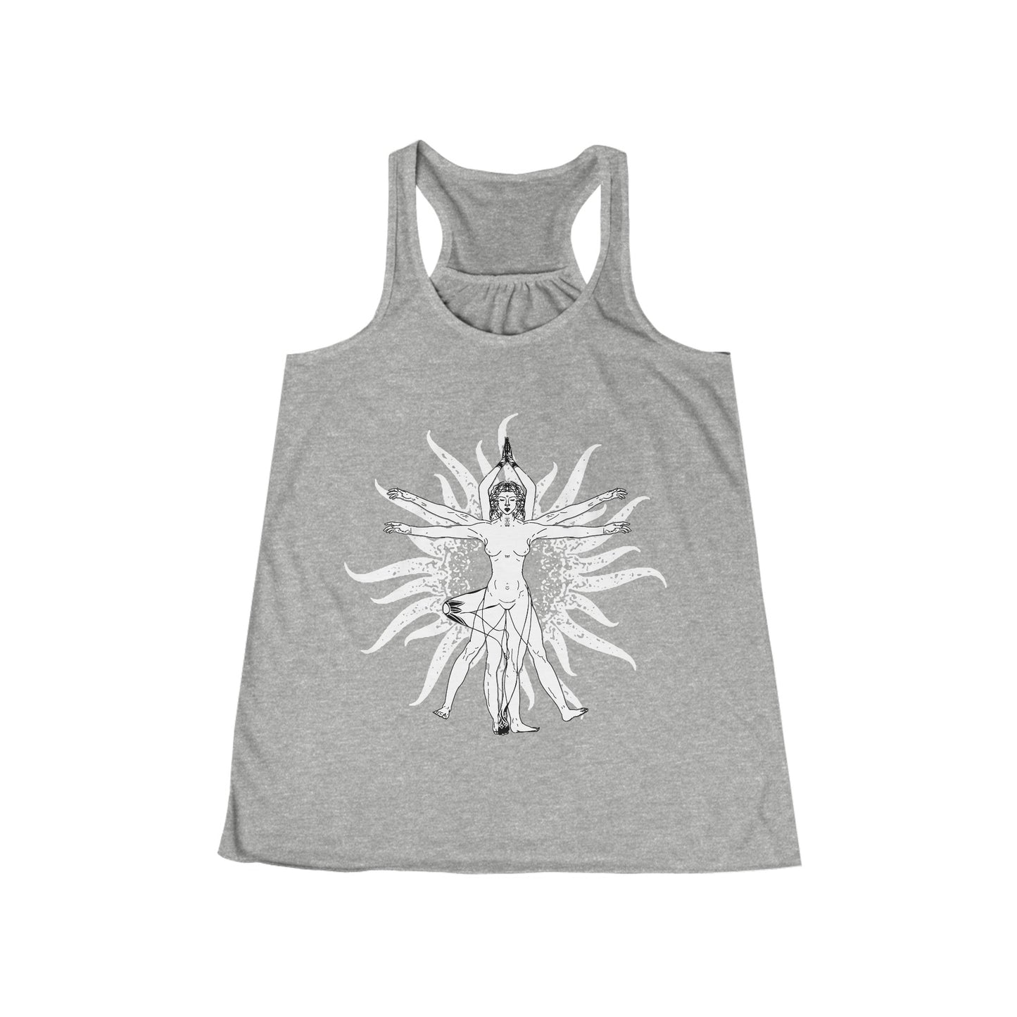 Vitruvian Women's Flowy Racerback Yoga Tank