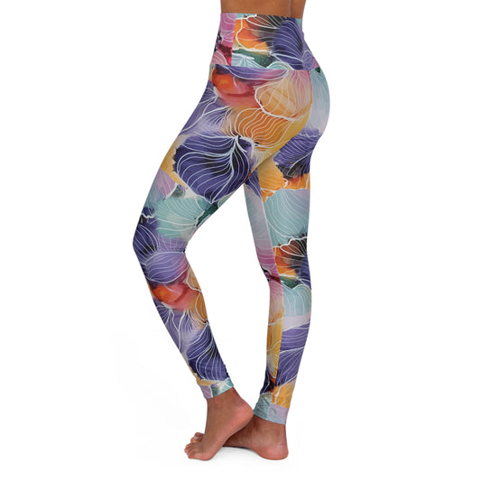 Floral High Waisted Yoga Leggings