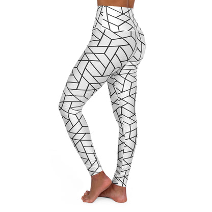 Geometric High Waisted Yoga Leggings