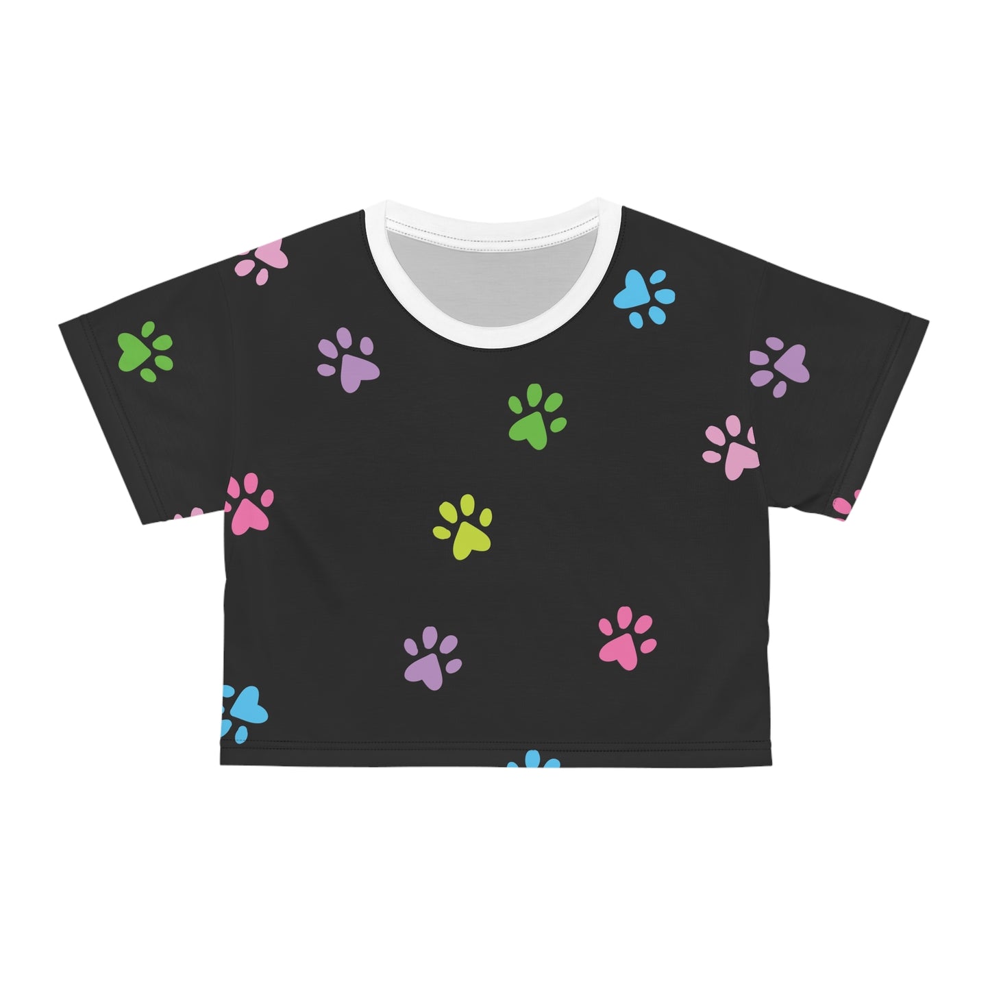 Paw Print Crop Tee