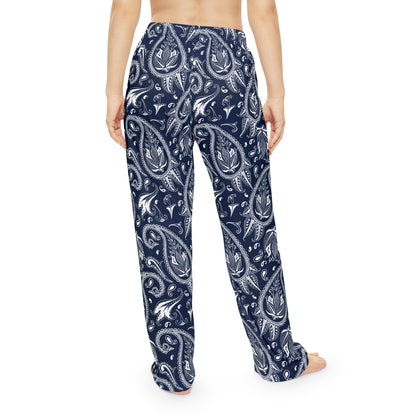 Blue Paisley Women's Pajama Pants