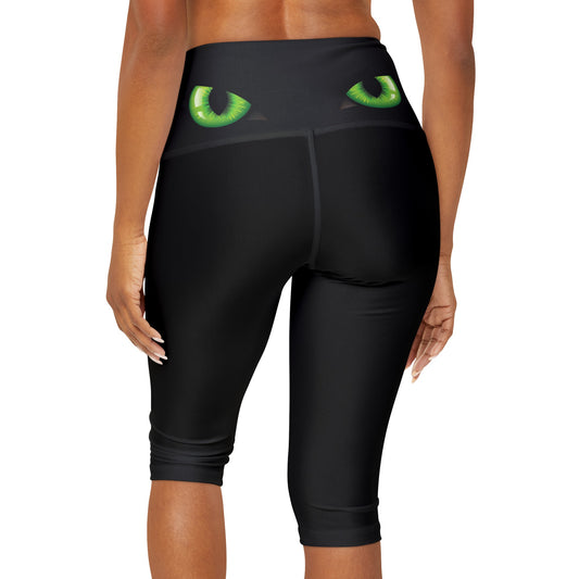 Cats Eyes Yoga Capri Leggings