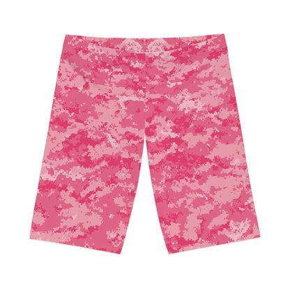 Pink Camo Women's Bike Shorts