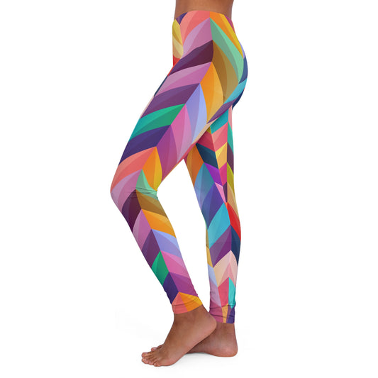 Geo Pattern Women's Casual Spandex Leggings