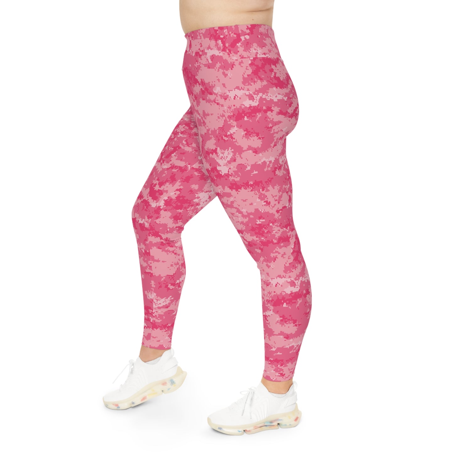 Pink Camo Plus Size Leggings