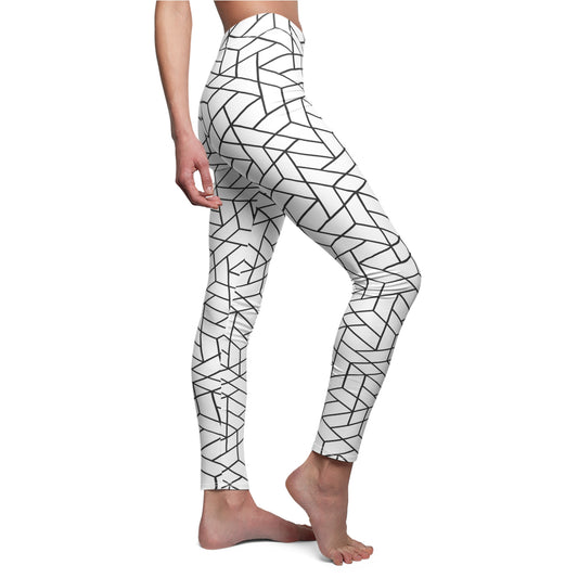 Geometric Women's Cut & Sew Casual Leggings