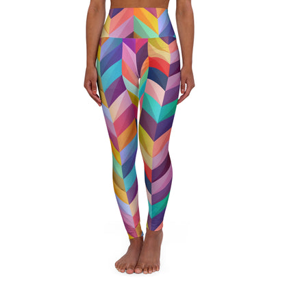 Geo Pattern High Waisted Yoga Leggings