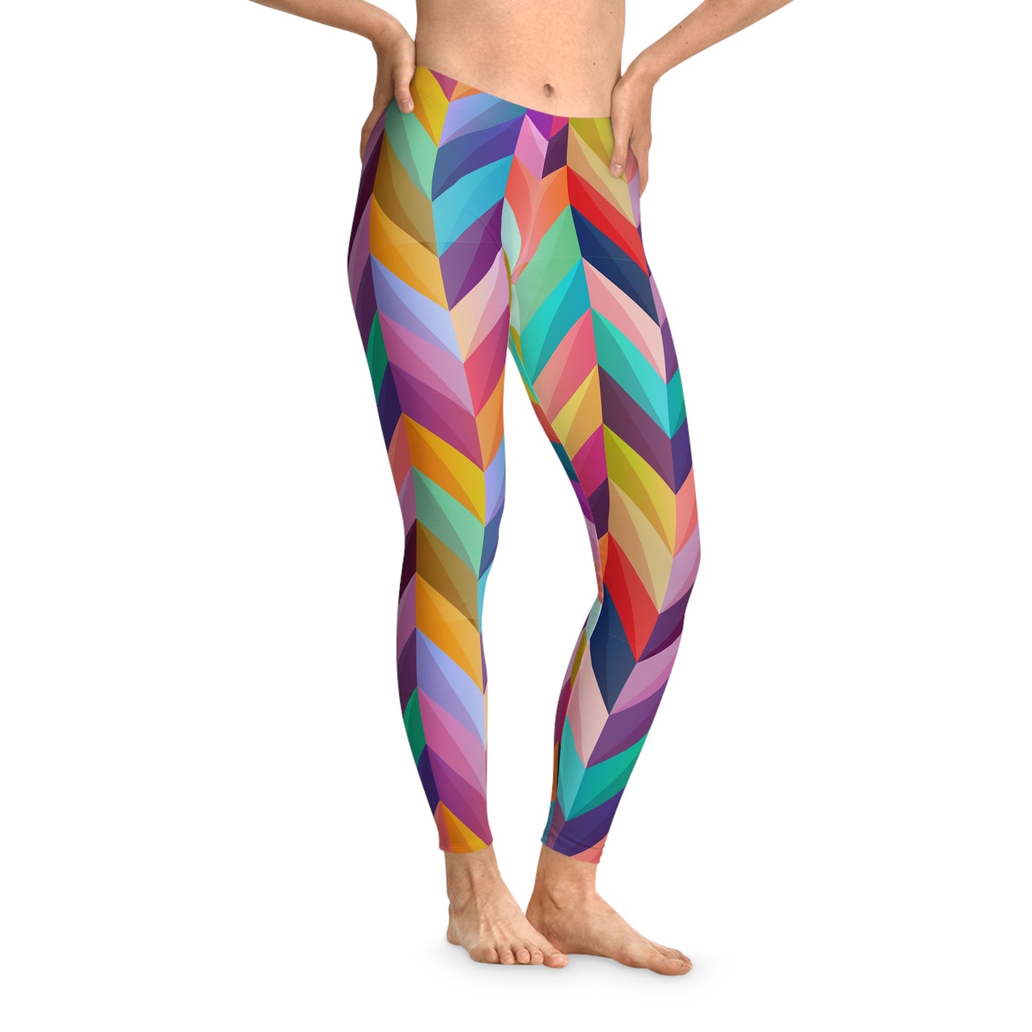 Geo Pattern Stretchy Leggings