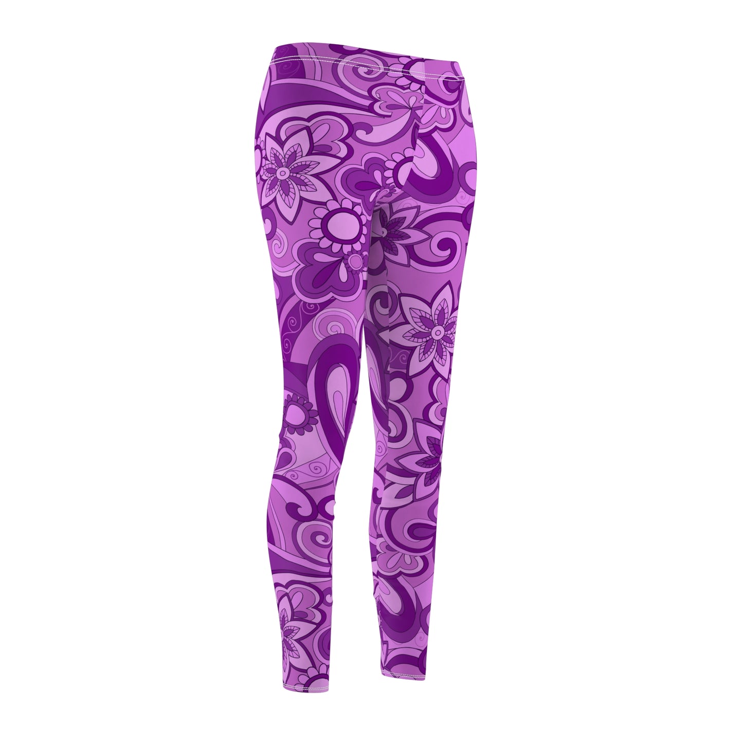 Funky Purple Women's Cut & Sew Casual Leggings