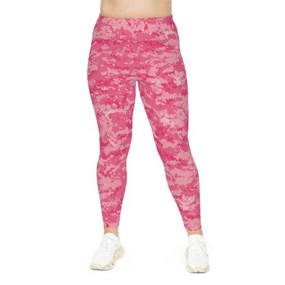 Pink Camo Plus Size Leggings