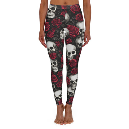 Skulls & Roses Women's Casual Spandex Leggings