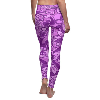 Funky Purple Women's Cut & Sew Casual Leggings