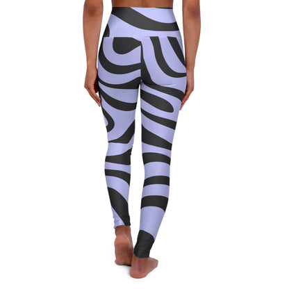 Black & White Swirl High Waisted Yoga Leggings