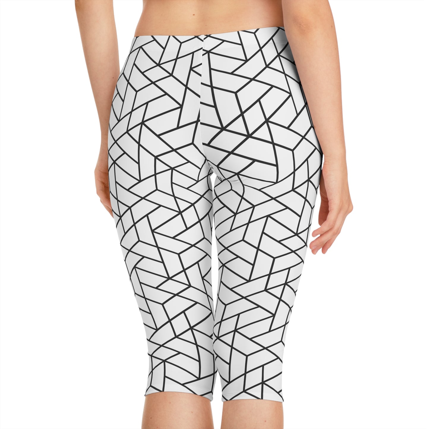 Geometric Women's Capri Leggings