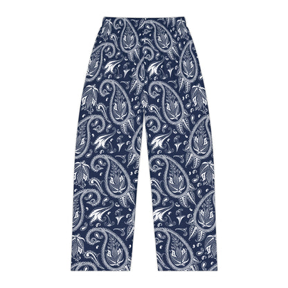 Blue Paisley Women's Pajama Pants