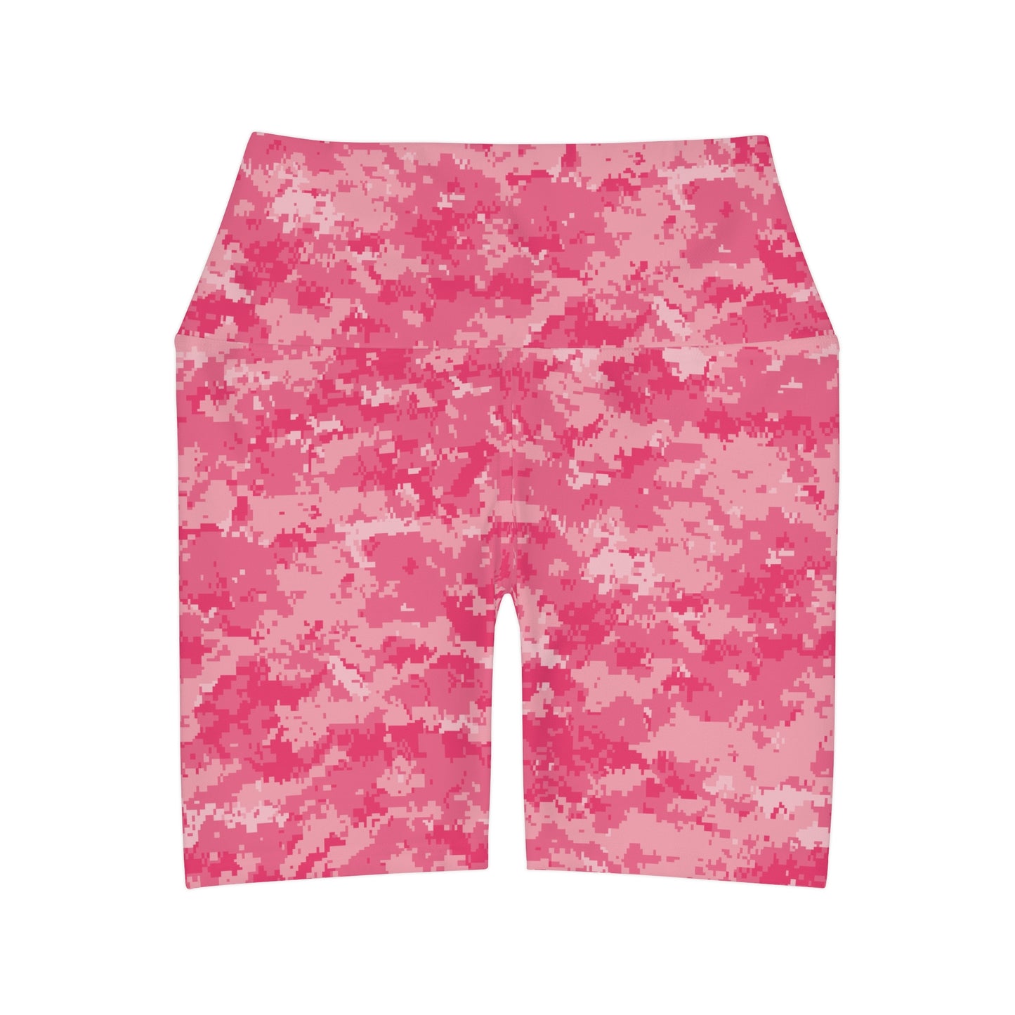 Pink Camo High Waisted Yoga Shorts