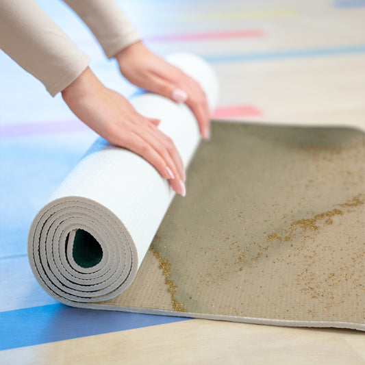 Green Marble Foam Yoga Mat