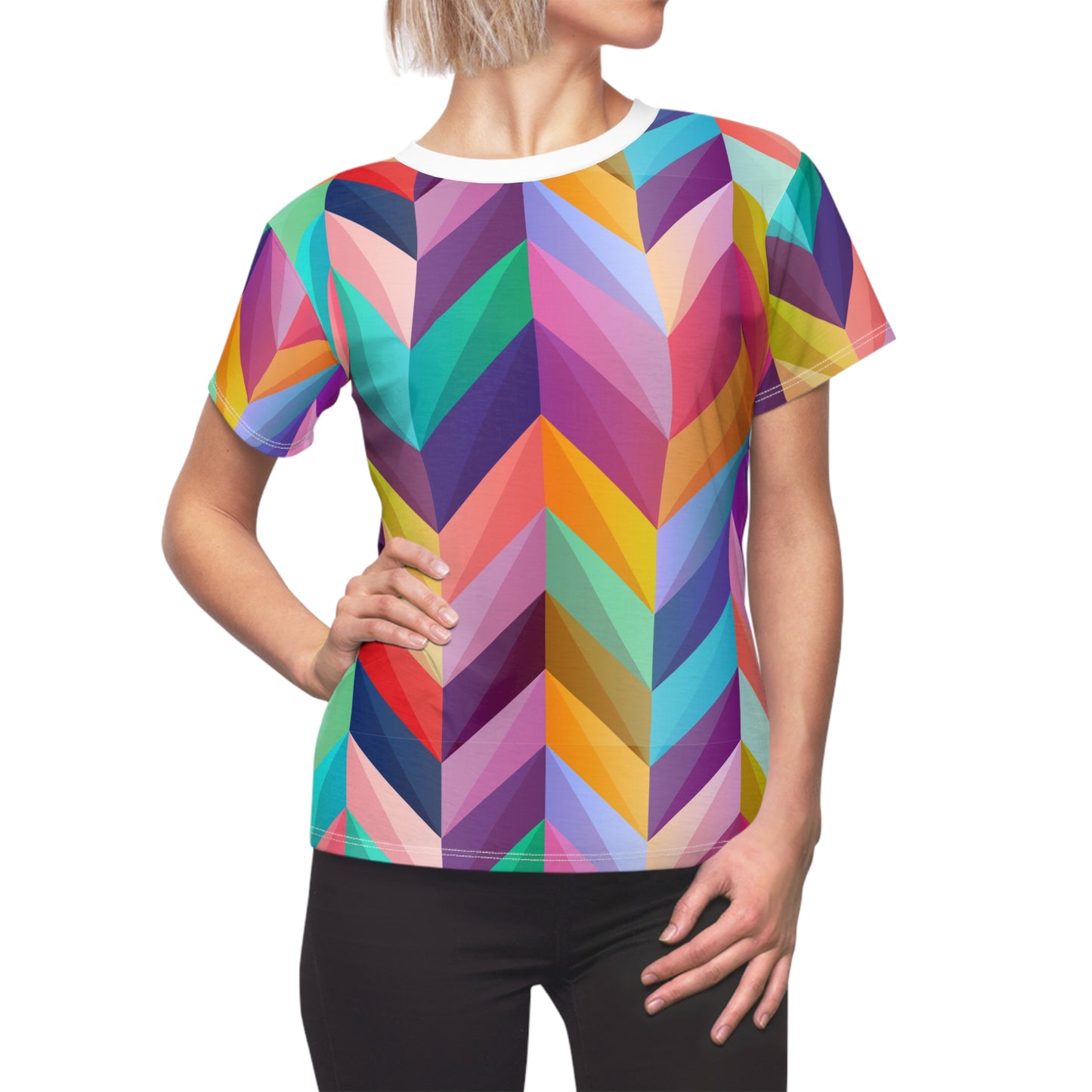 Geo Pattern Women's Cut & Sew Tee