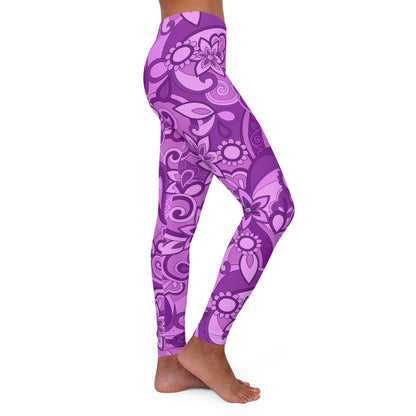 Funky Purple Women's Casual Spandex Leggings