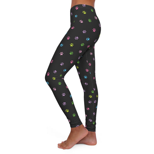 Paw Print Women's Casual Spandex Leggings