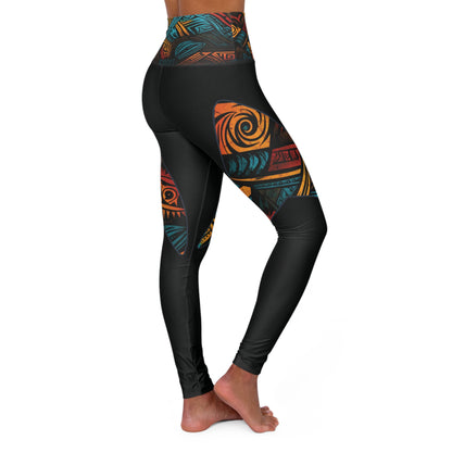 Tribe Color High Waisted Yoga Leggings