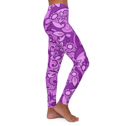 Funky Purple Women's Casual Spandex Leggings